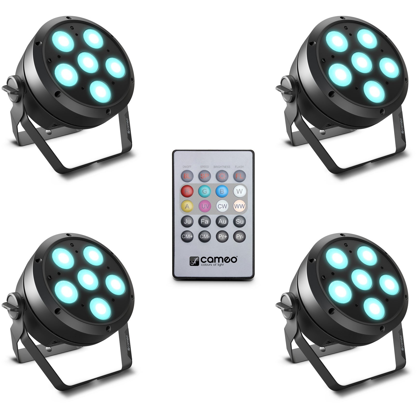 Cameo ROOT PAR 6 SET 1 inclusief afstandsbediening