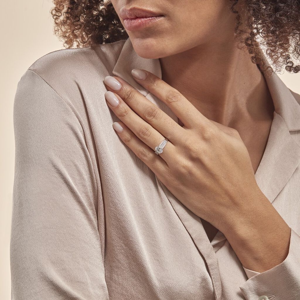 Bague Or Blanc Morganenn Oxyde