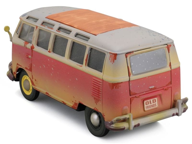 Maisto VW Van Samba Old Friends 1:24, Rot Sammlermodell im Massstab 1:24