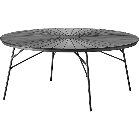 Kerteminde sort - nonwood havebord Ø170 cm, antracit stel