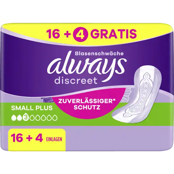 Discreet Inkontinenz Small Plus 16+4
