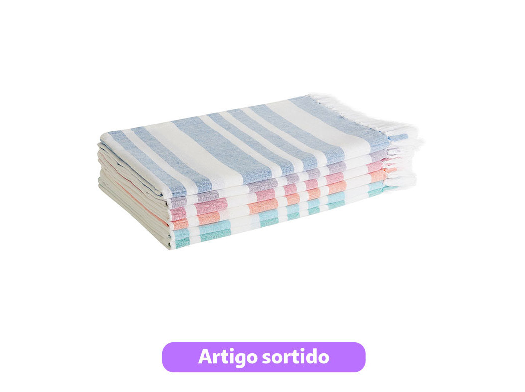 TOALHA FOUTAH ACTUEL 100% ALGODÃO RISCAS 85X170CM MODELOS SORTIDOS
