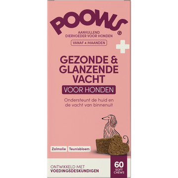 Poows Gezonde & Glanzende Vacht 60 Soft Chews