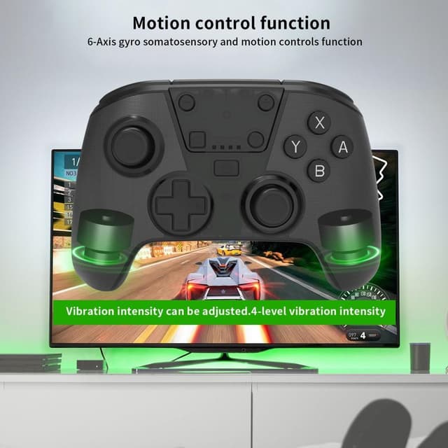 Trådløs spilcontroller kompatibel med Nintendo Switch/Lite/OLED/PC/Steam Deck