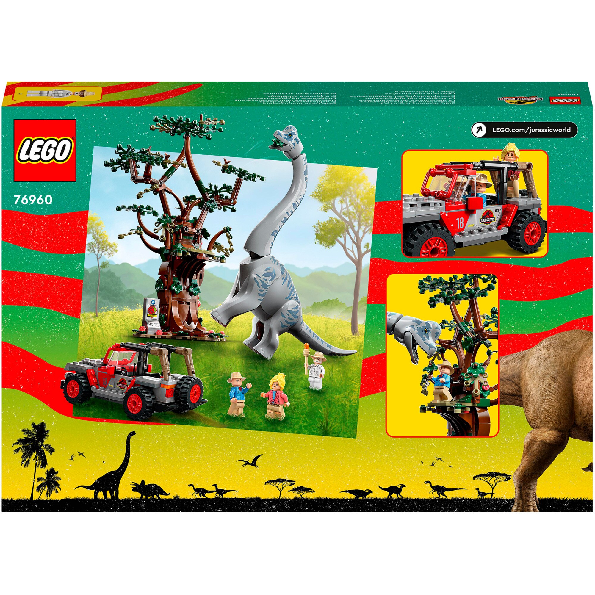 LEGO Konstruktionsspielzeug Jurassic World Entdeckung des Brachiosaurus