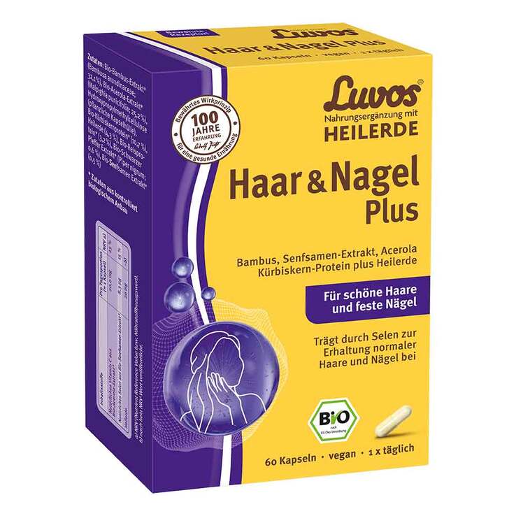 Luvos Heilerde Bio Haar & Nagel Plus Kapseln, 60 St