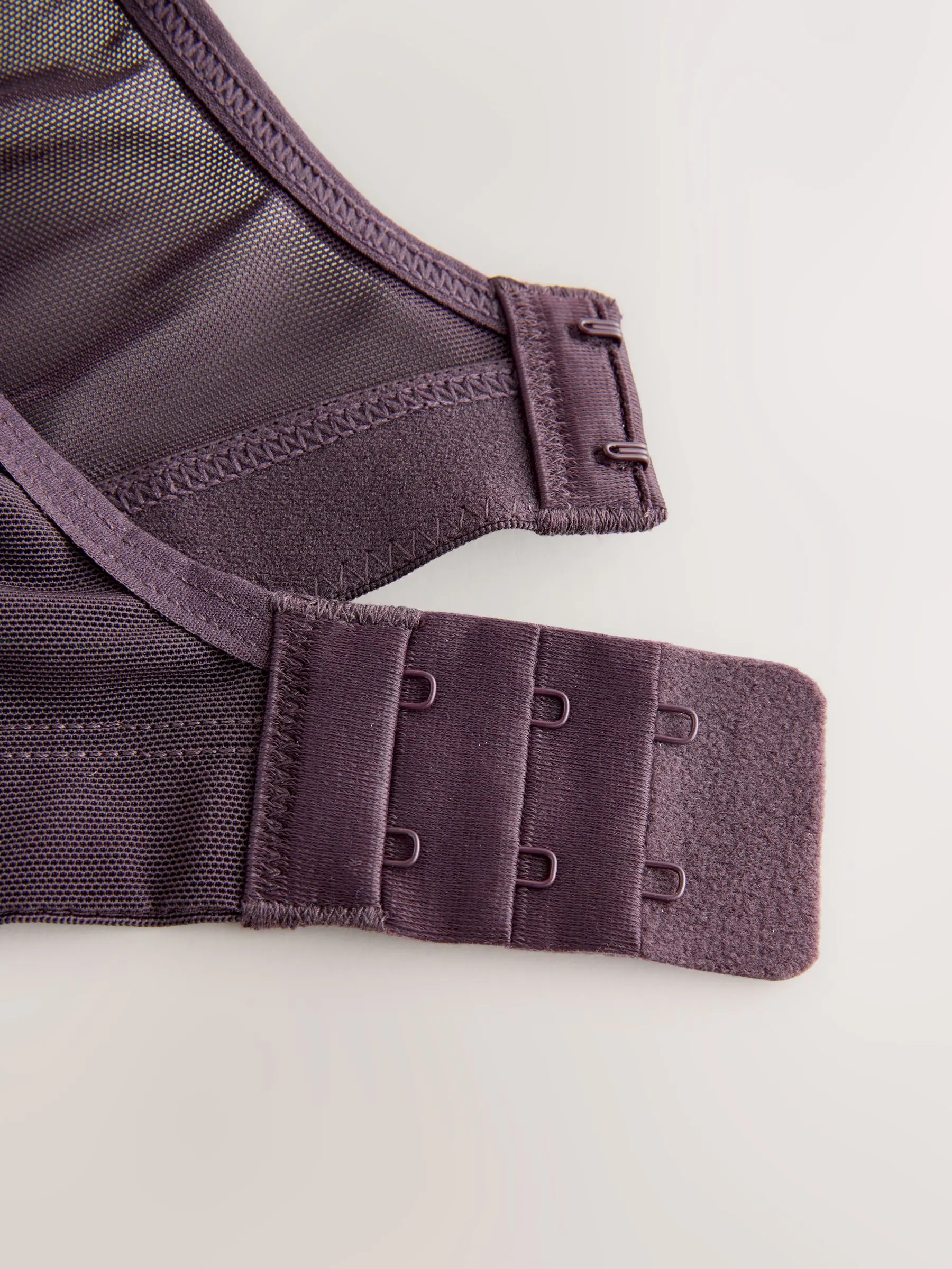 Paarsblauw - DD+ Non Pad Full Cup Dry Tech High Impact Sports Bra