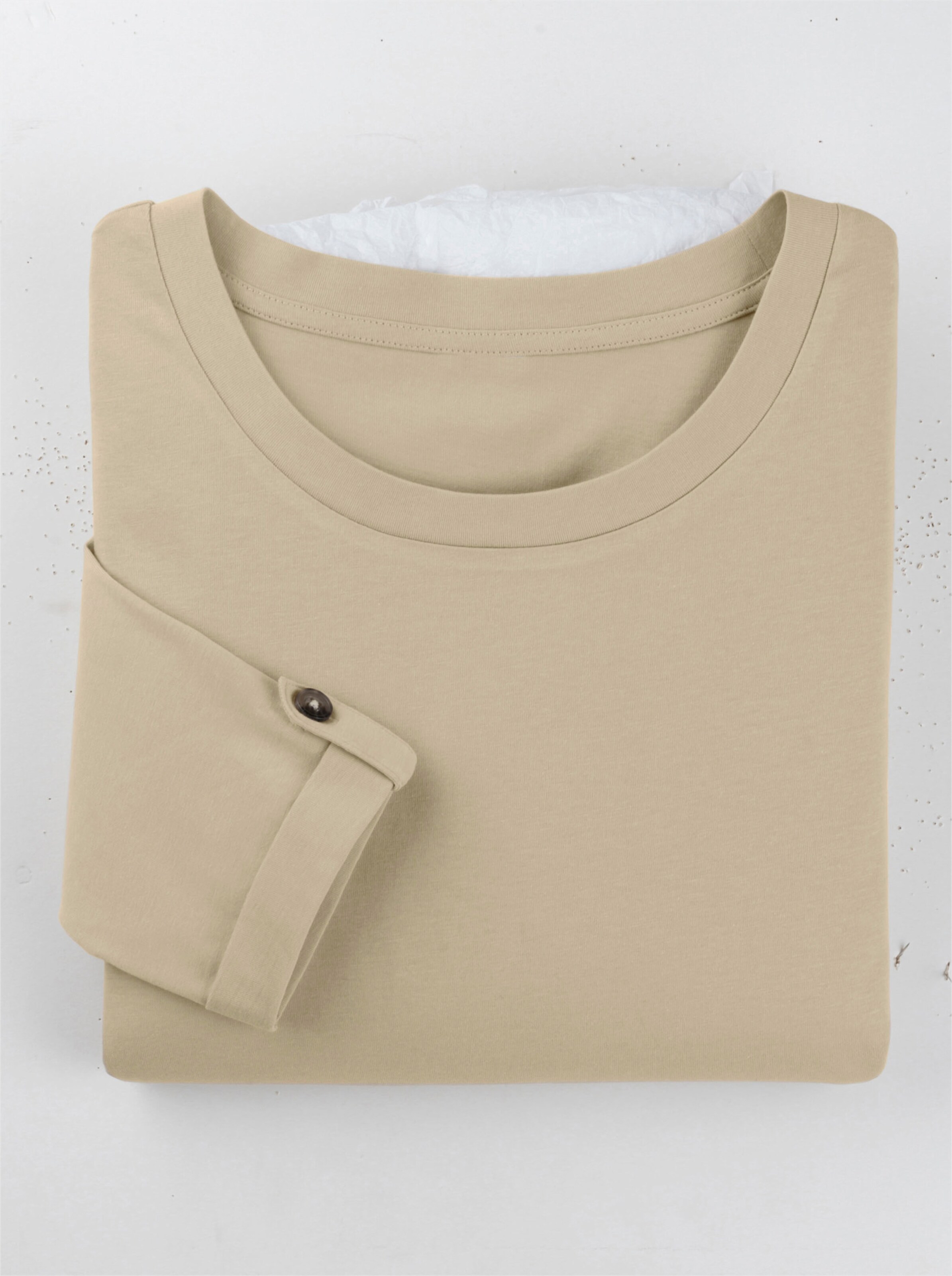 34-Arm-Shirt aus reiner Baumwolle