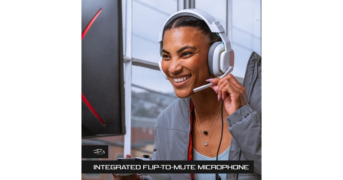ASTRO GamingA10 Gen 2 Headset voor Xbox over-ear gaming headset  (Wit/rood, Xbox One, Xbox Series X|S, PlayStation 4, PlayStation 5, Windows-pc, Mac.)