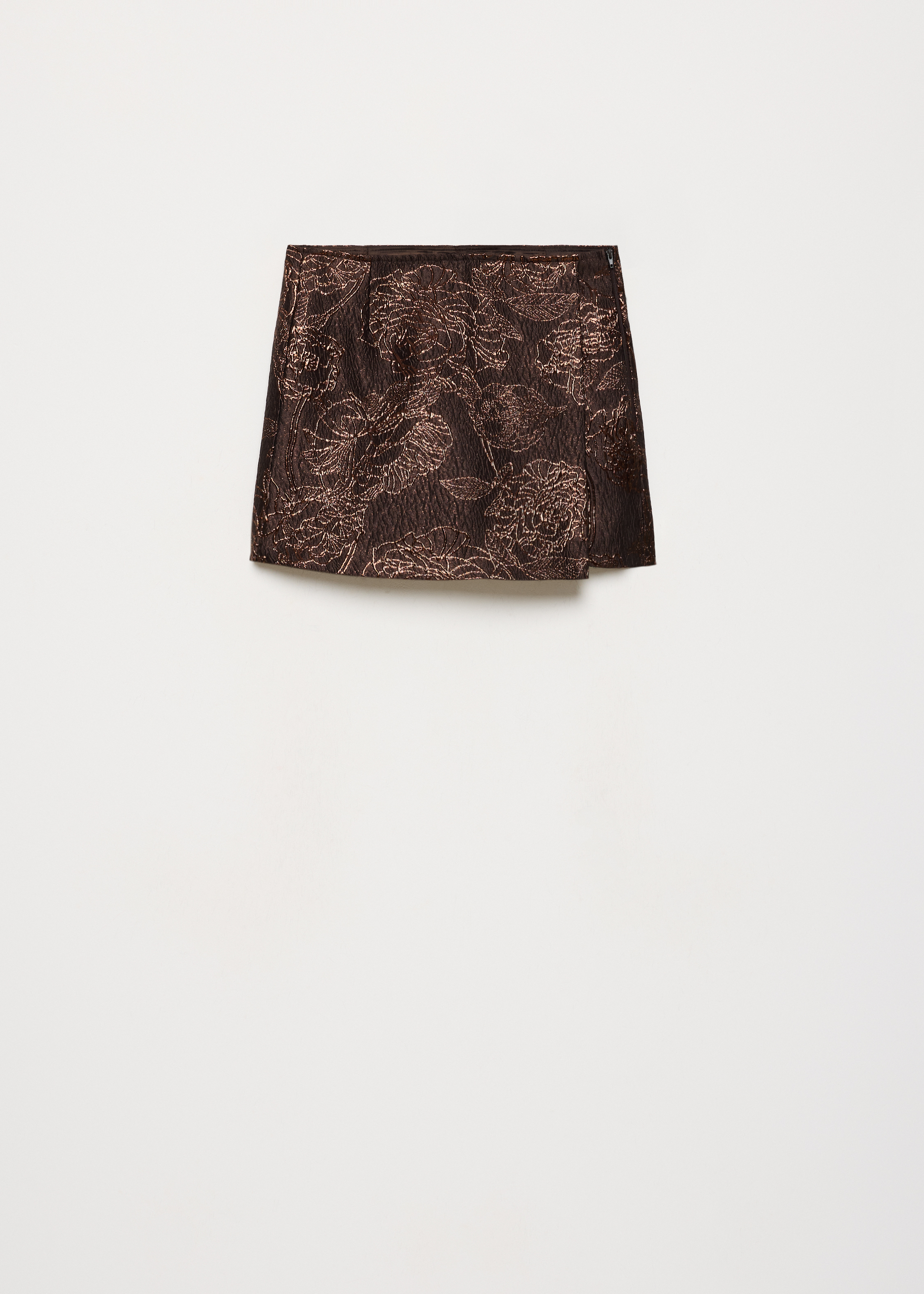Skort jacquard met bloemen