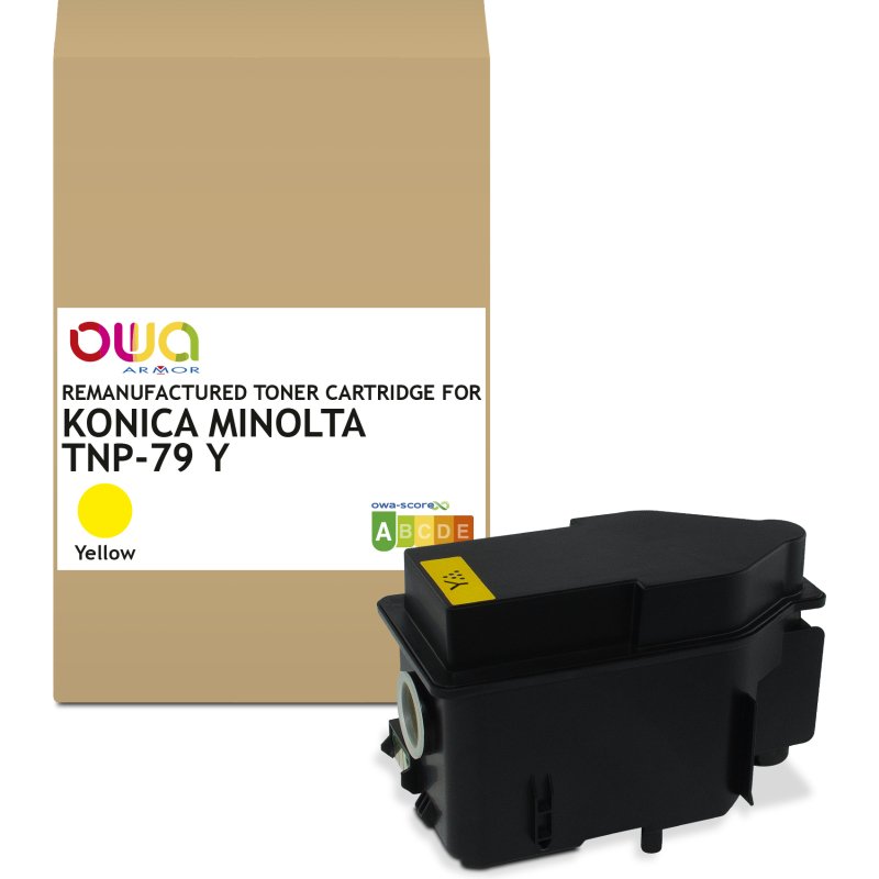 Toner remanufacturé OWA - standard - Yellow - pour KONICA MINOLTA TNP-79Y