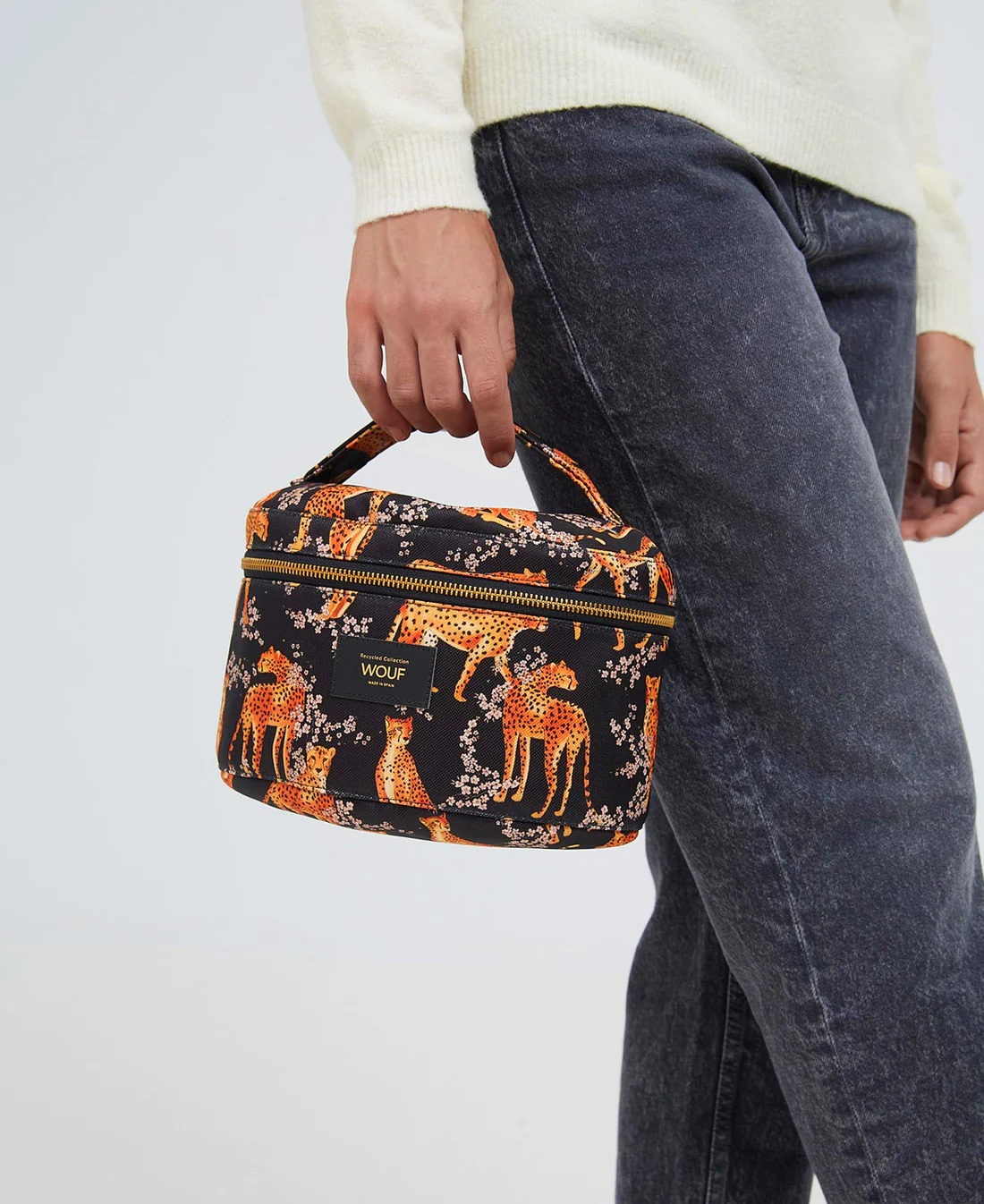 (23x15cm) Vanity Bag Necessaire Kulturbeutel aus recyceltem Stoff (MX230027) - Salome