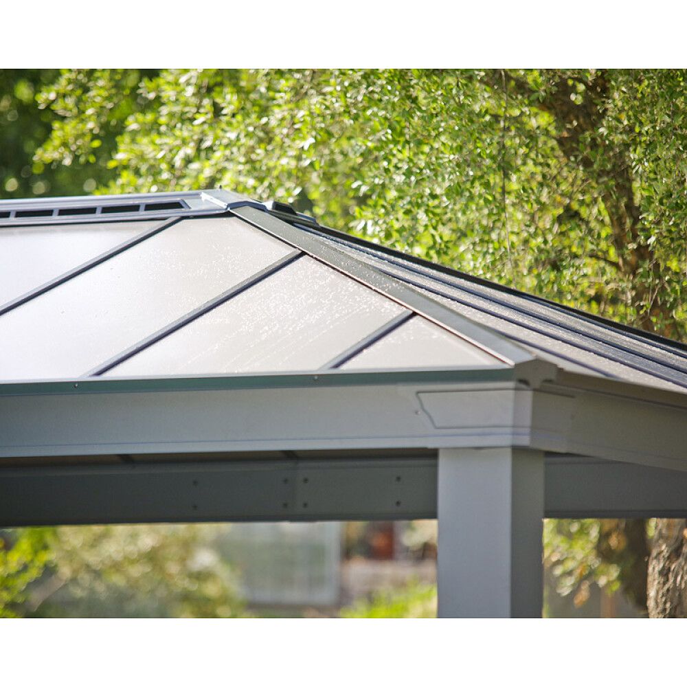 PAVILJONG CANOPIA DALLAS HARDTOP 4300 3,6X4,2M GRÅ