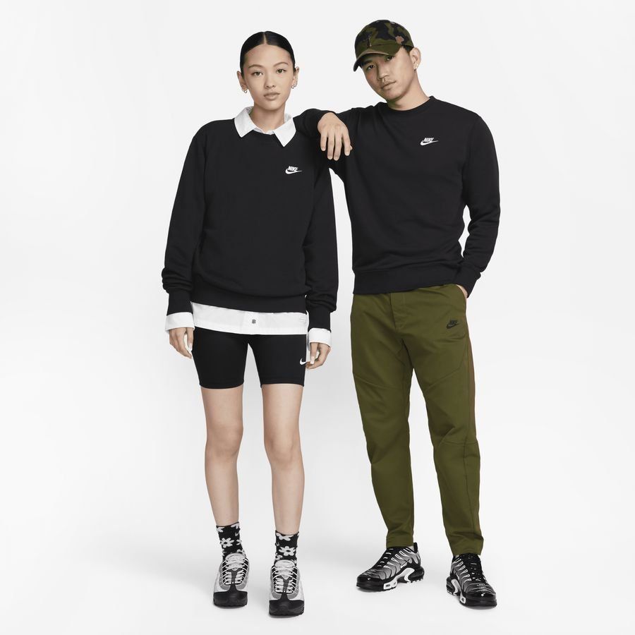 Nike Sweat NSW French Terry Crew - Noir/Blanc
