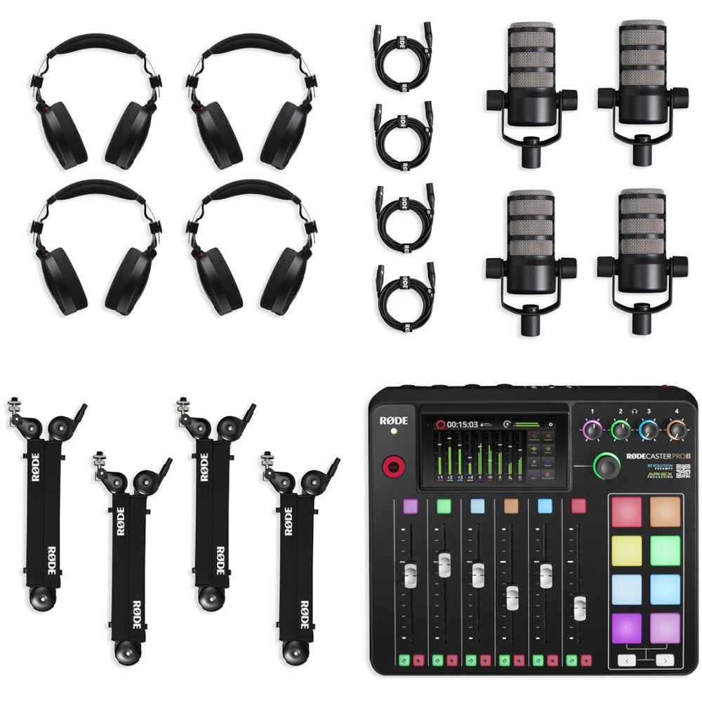 RØDE Four-person podcasting bundle