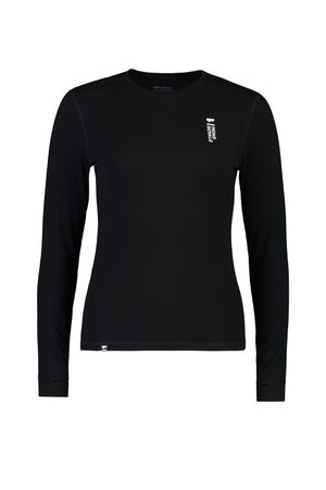 CASCADE Damen-Merino-Langarmshirt  black  L