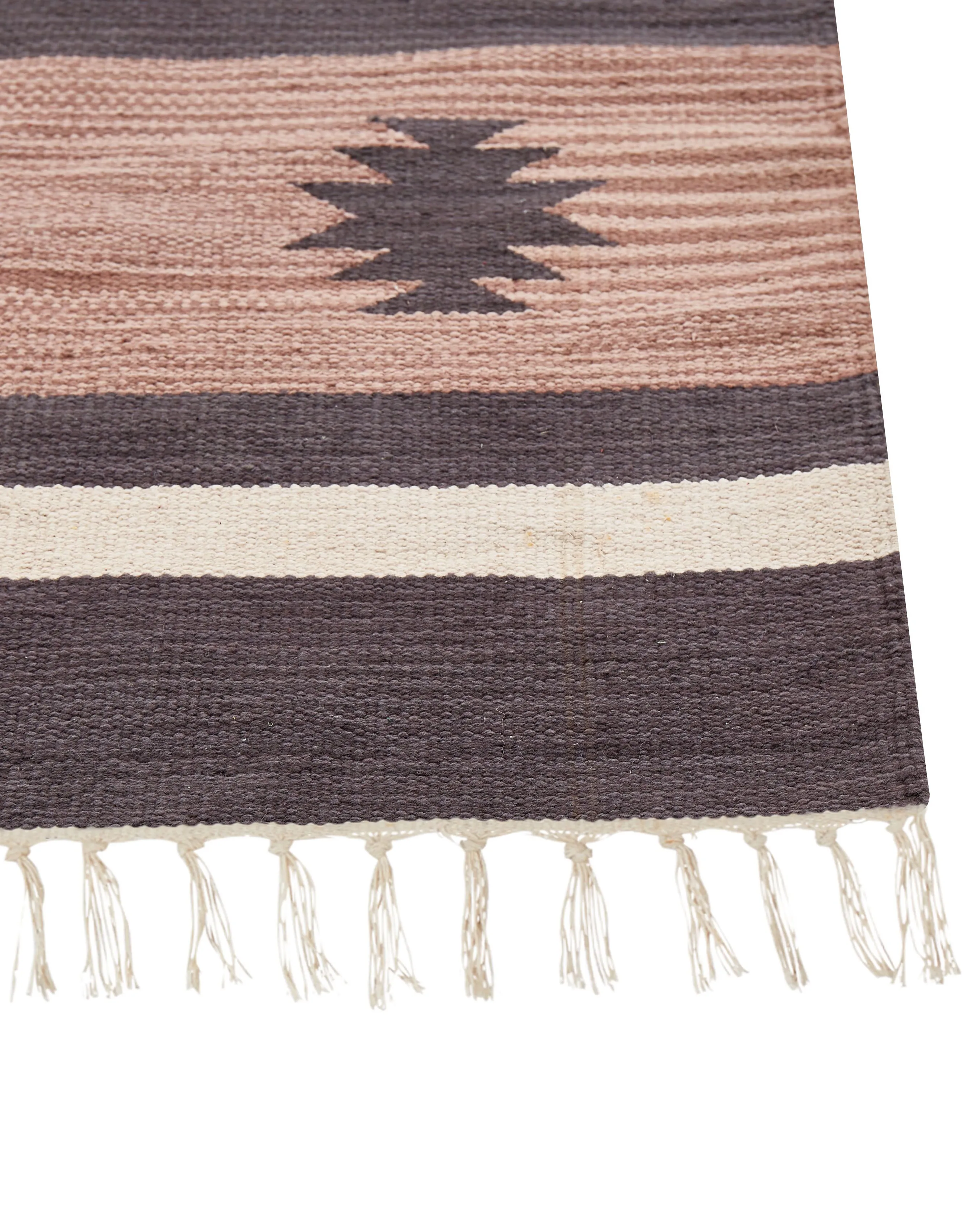 Vloerkleed ARAGATS Beige 80 x 300 cm Katoen Kelim