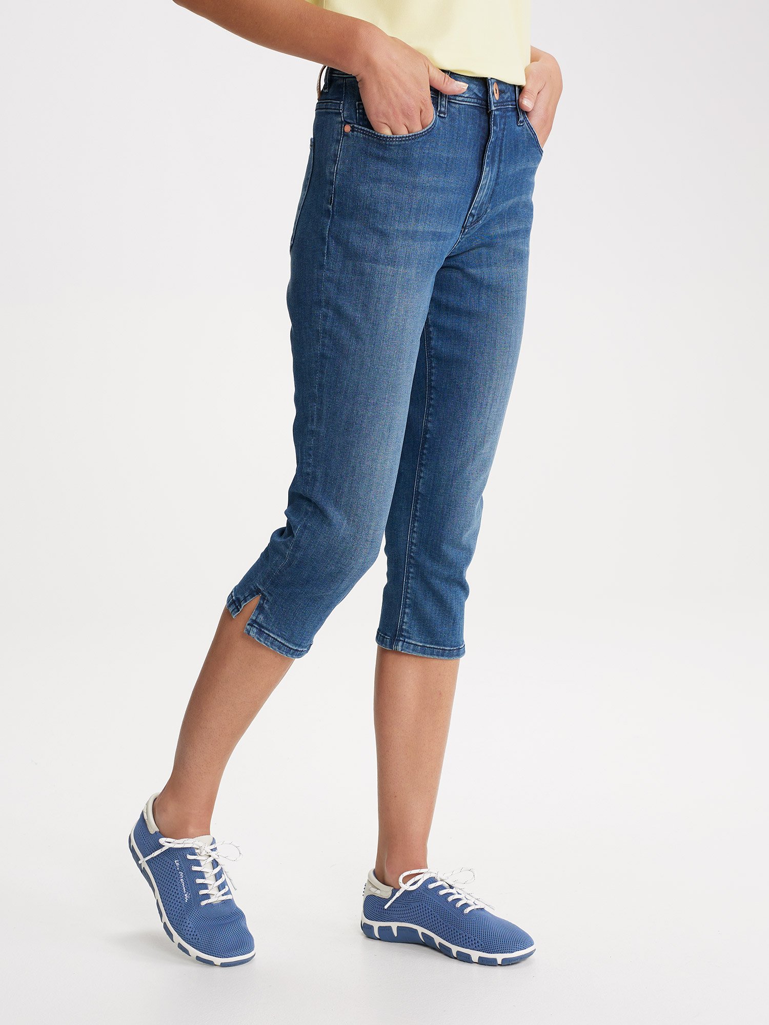Short Femme En Jean Coton Biologique Bleu