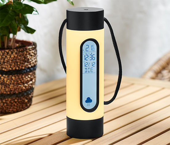 Akku-Wetterstation mit Licht