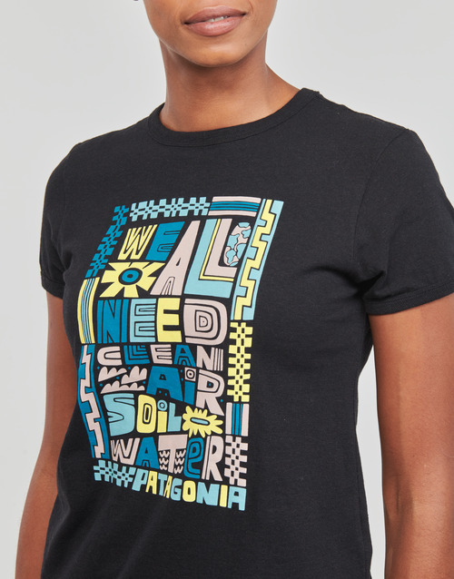 Patagonia - W'S WE ALL NEED RINGER RESPONSIBILI-TEE - Noir