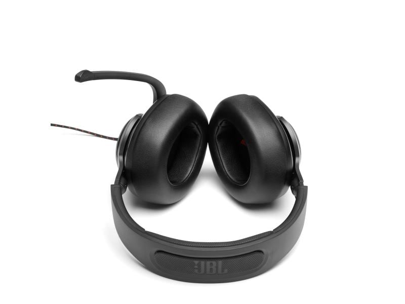 JBL Headset Quantum 200 Schwarz Kabelgebundenes Over-Ear-Gaming-Headset mit klappbarem Mikro