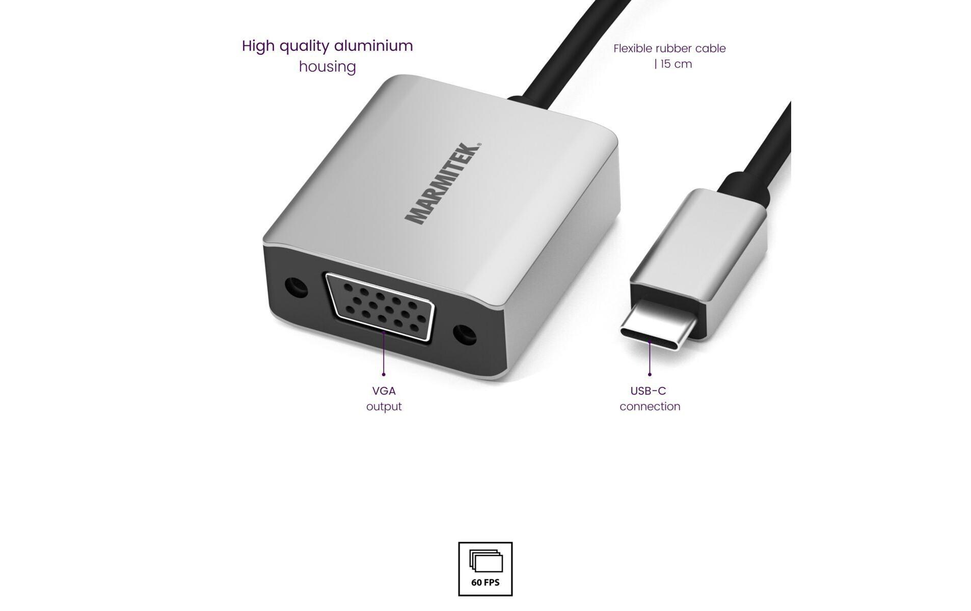 Adapter Connect USB-C > VGAUSB-C auf VGA Adapter