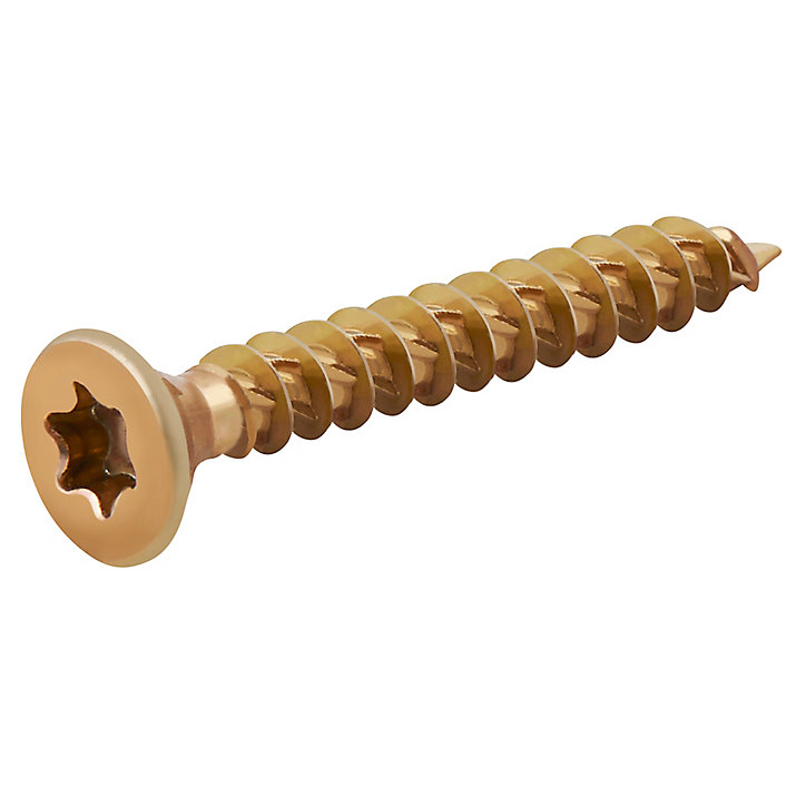 Vis à bois Turbodrive Premium torx zinguée jaune 4x30 mm - 100 pièces