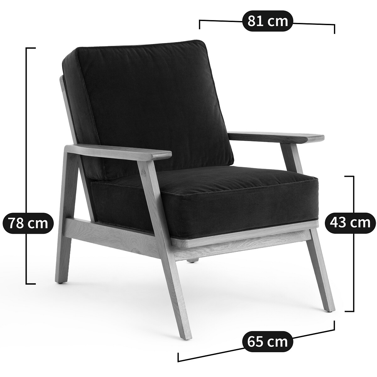 LA REDOUTE INTERIORS<br>Poltrona vintage, Linna