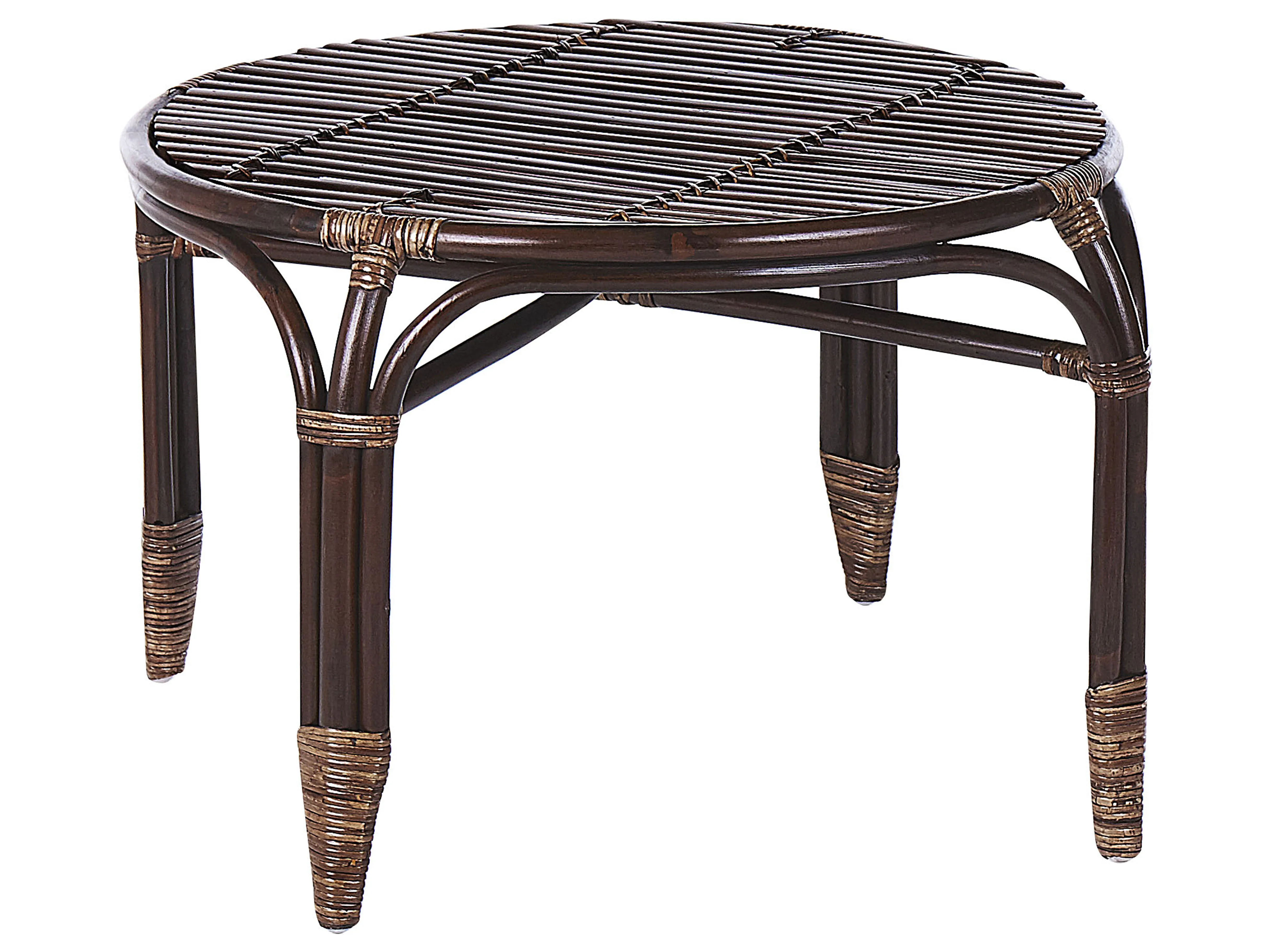 Loungeset met tafel 4-zits BRINDISI Rotan Donkerbruin