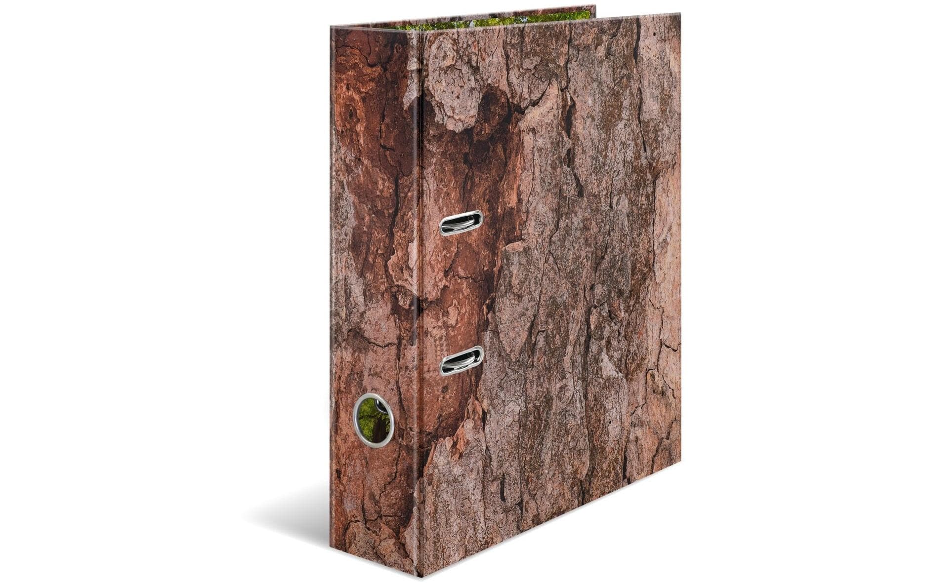 Ordner Wood 7 cm, DunkelbraunMotivordner mit Hebelmechanik und Griffloch