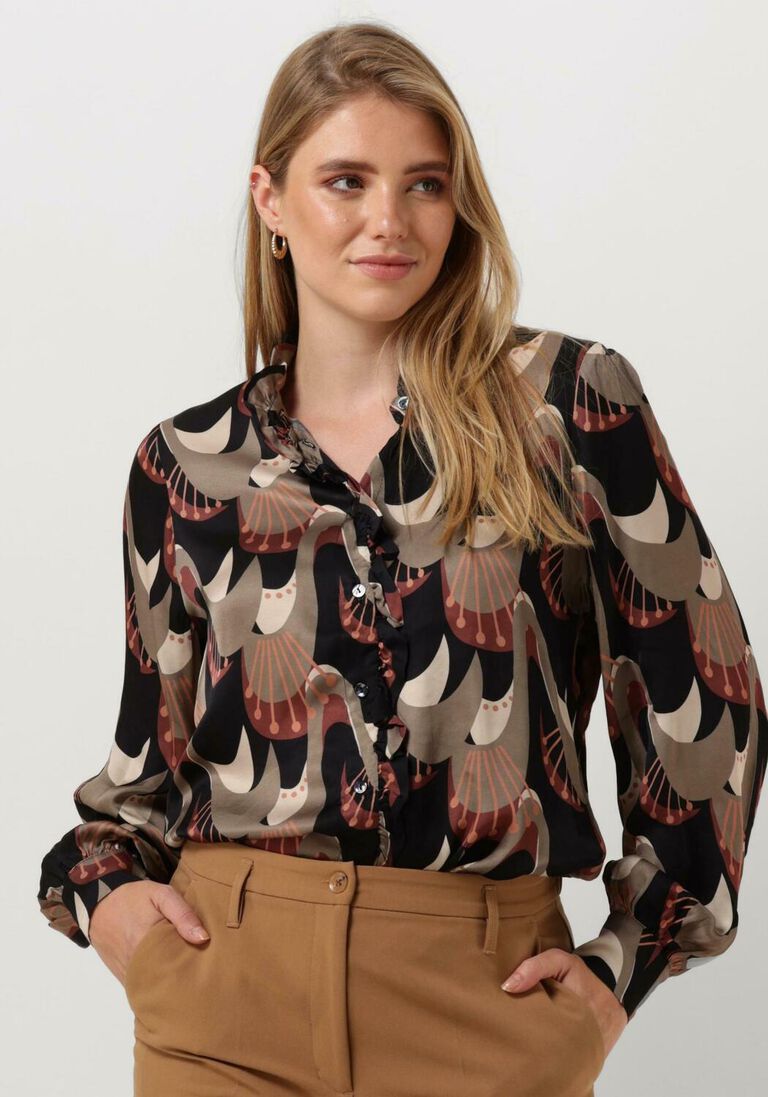 SUMMUM multi summum blouse blouse abstract peacock