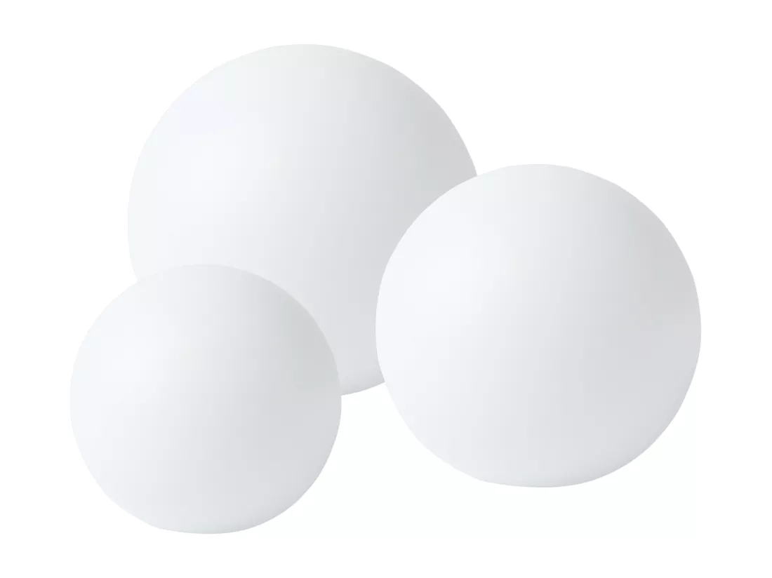 Lot de 3 lampes boules LED solaires pour l'extérieur LOBAINA Blanc