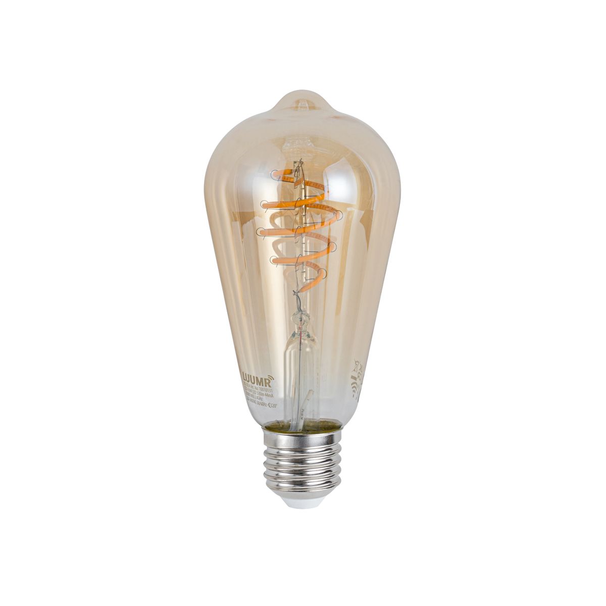 Set van 5 Smart E27 dimbare LED lampen ST64 amber 4.9W 320 lm 2500K