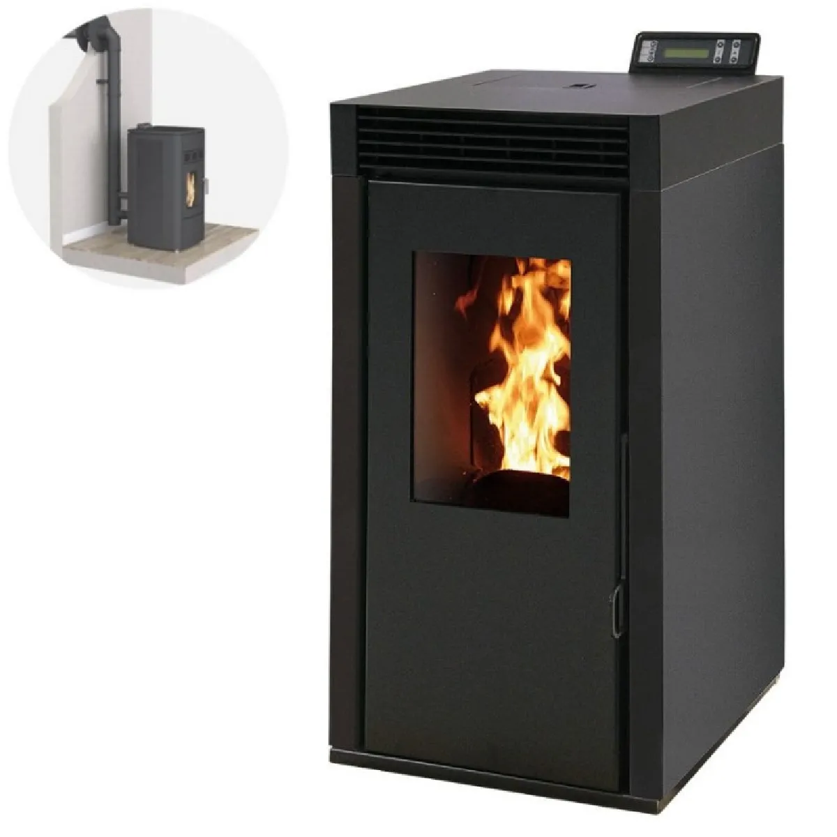 INTERSTOVES Marina 6 Etanche + Conduit Ventouse - Noir