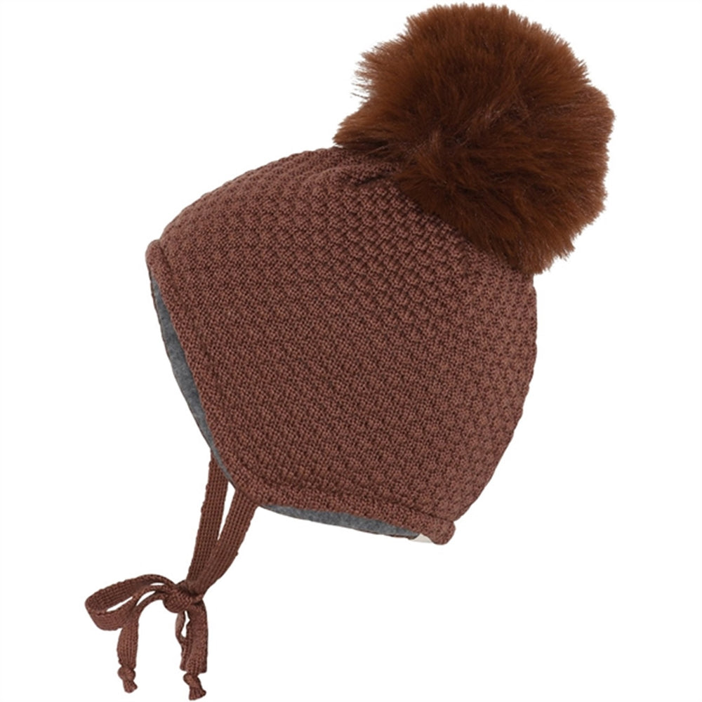 97503 Oslo Uld Hjelm - Fake Fur Soft Brown