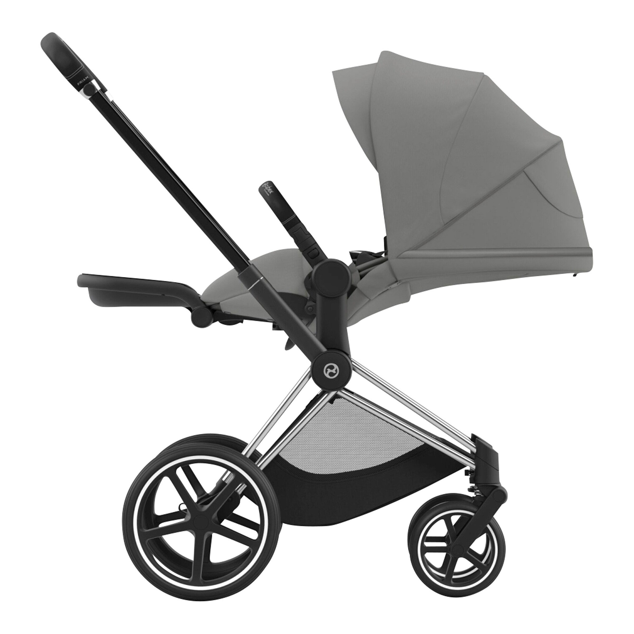 Cybex - PLATINUM Kombikinderwagen PRIAM Comfort Bundle chrome black / mirage grey