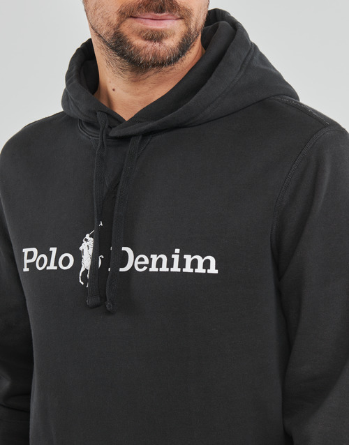 Polo Ralph Lauren - LSPOHOODM3-LONG SLEEVE-SWEATSHIRT Negro / Lavado