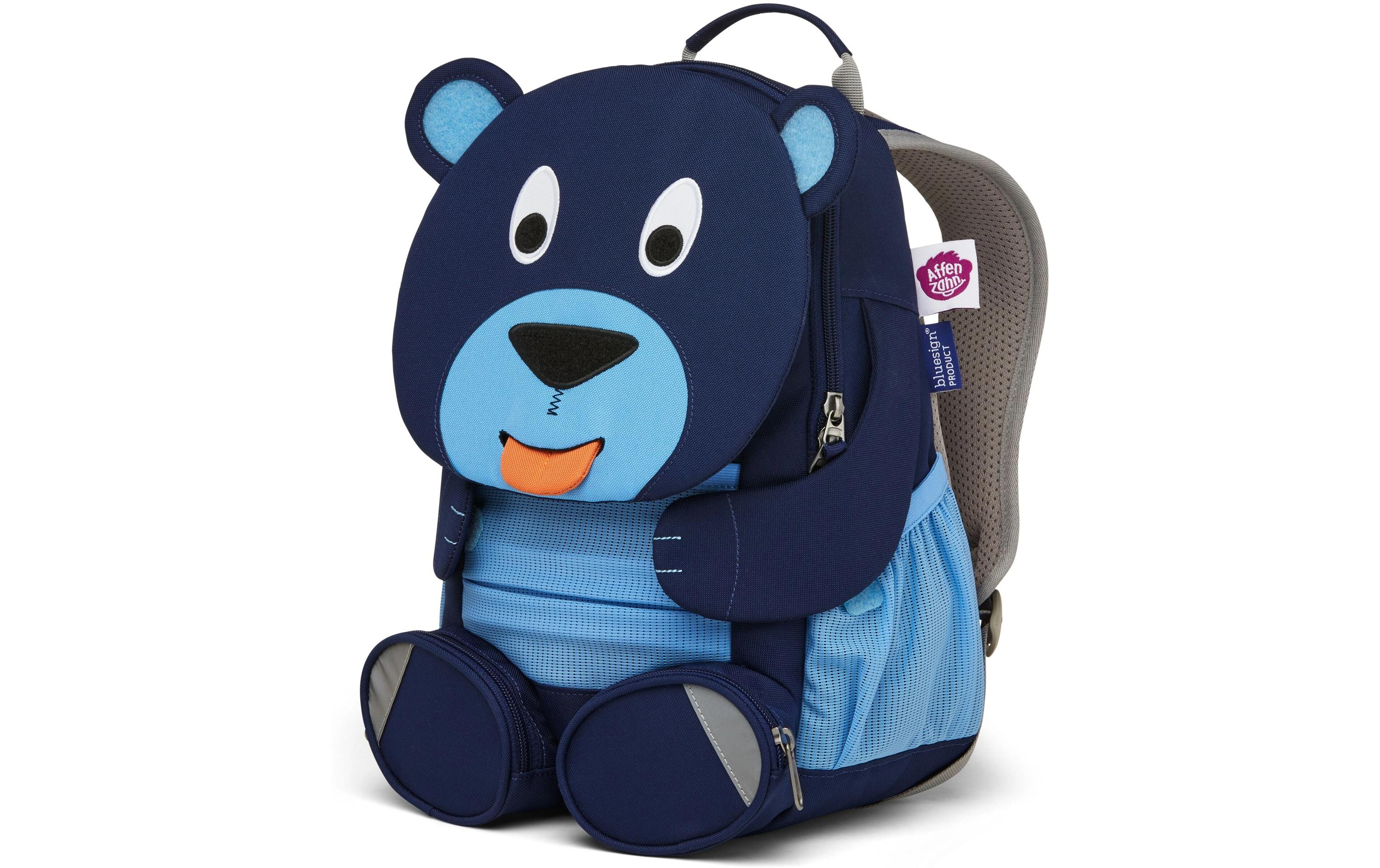 Rucksack Grosser Freund Bär 8 lKinderrucksack mit farbigen Druckpunkten an der Brustgurtschnalle
