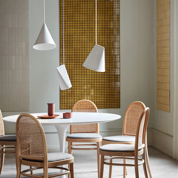 Moebe - Ceramic Pendelleuchte, Narrow, hellgrau
