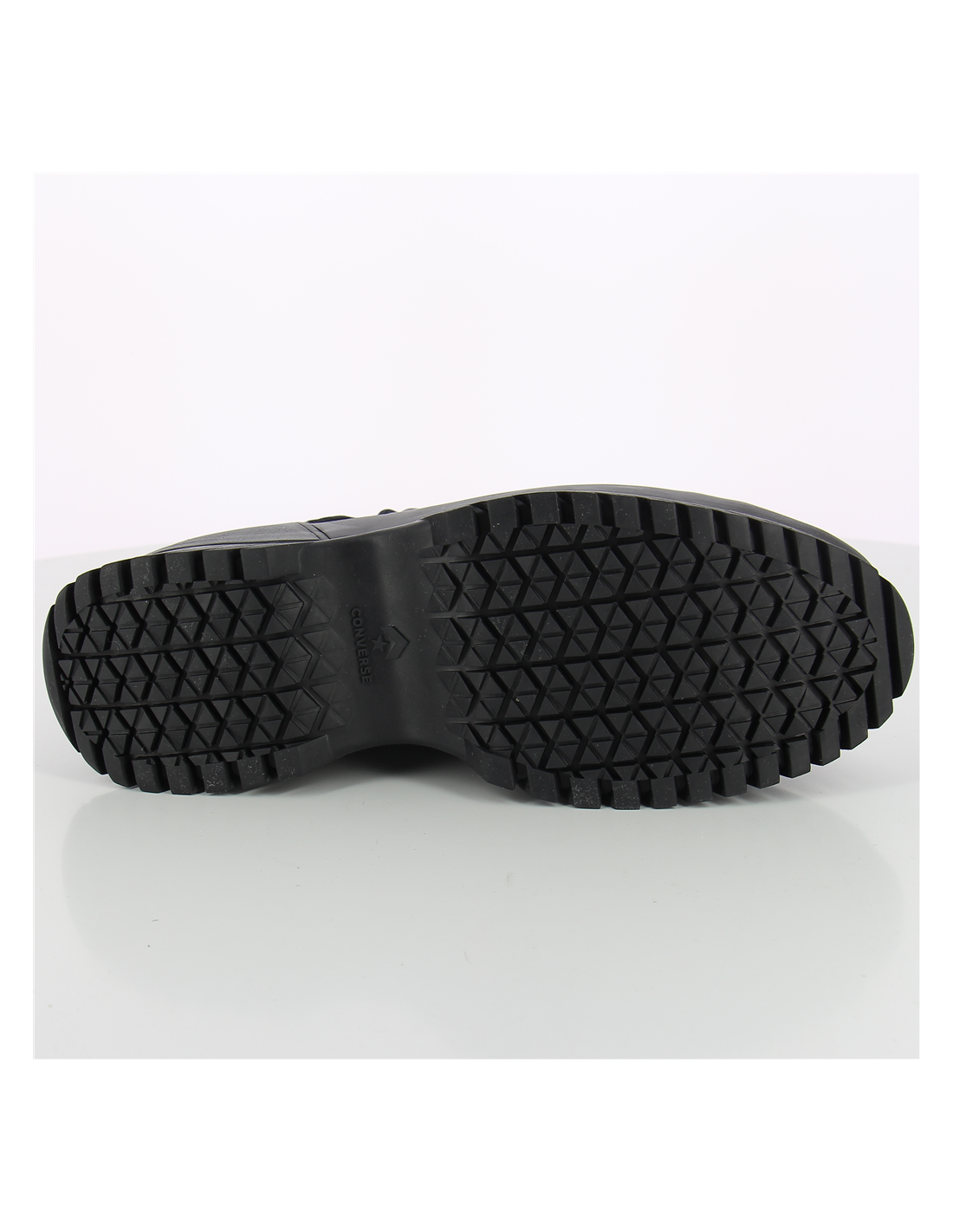 converse sneakers compensées montantes femme lugged winter 2.0 hi mono cuir noir