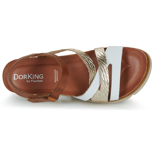 Dorking - AGNES - Marron / Blanc / Doré