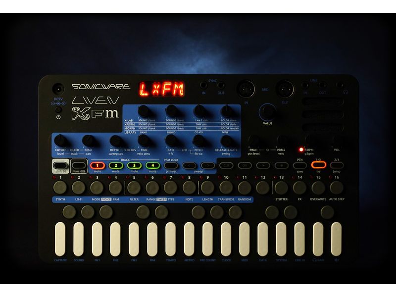 Sonicware Production Center LIVEN XFM Mehrspuriger FM-Synthesizer und Groovebox
