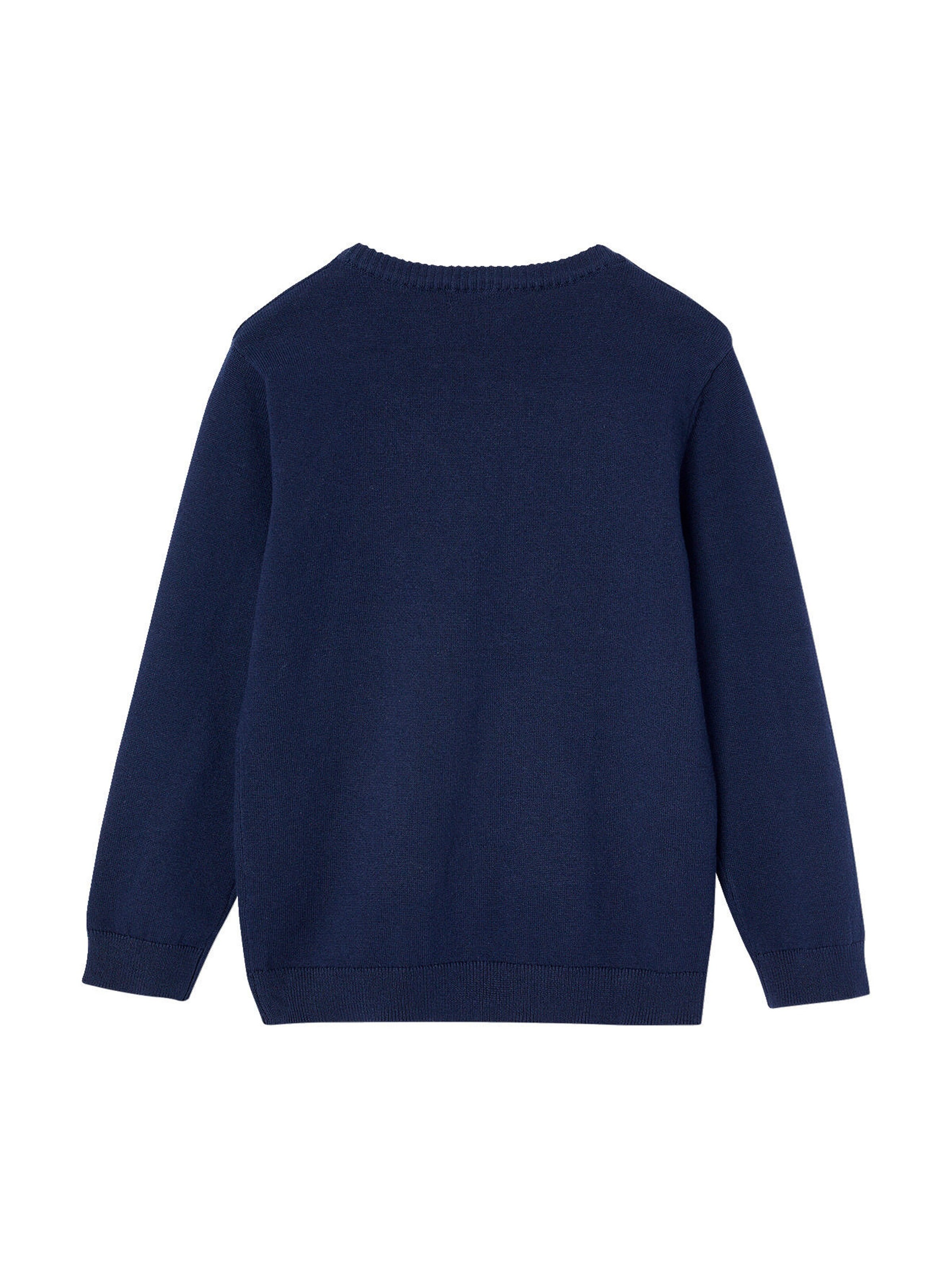 Vertbaudet Jungen Cardigan mit V-Ausschnitt BASIC marine