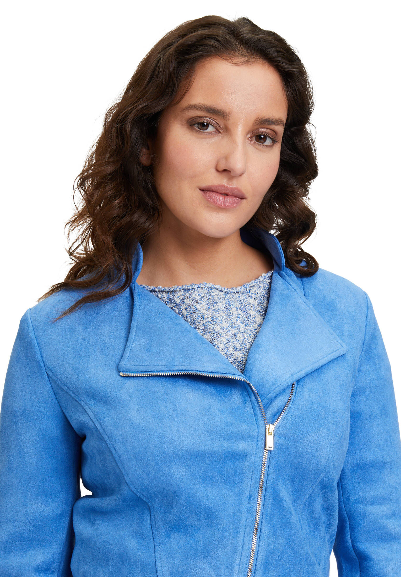 Betty & Co| Damen Bikerjacke mit Stehkragen