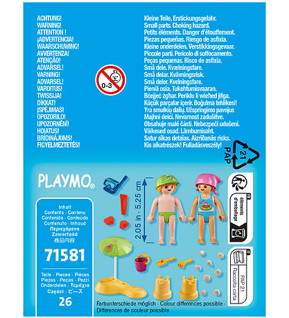 Playmobil SpecialPlus - B?rn m. Sandslot - 71581 - 26 Dele
