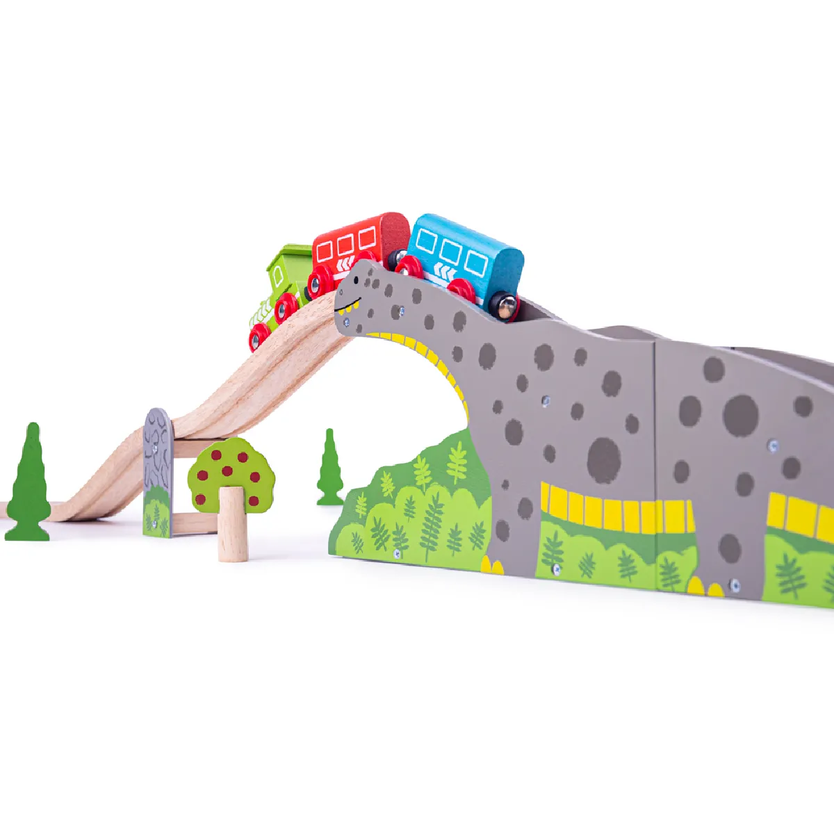 Bigjigs Rail Pont de Dinosaures Bronto Riser
