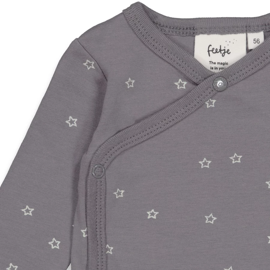 Feetje Wickelbody Sketchy Star Grijs