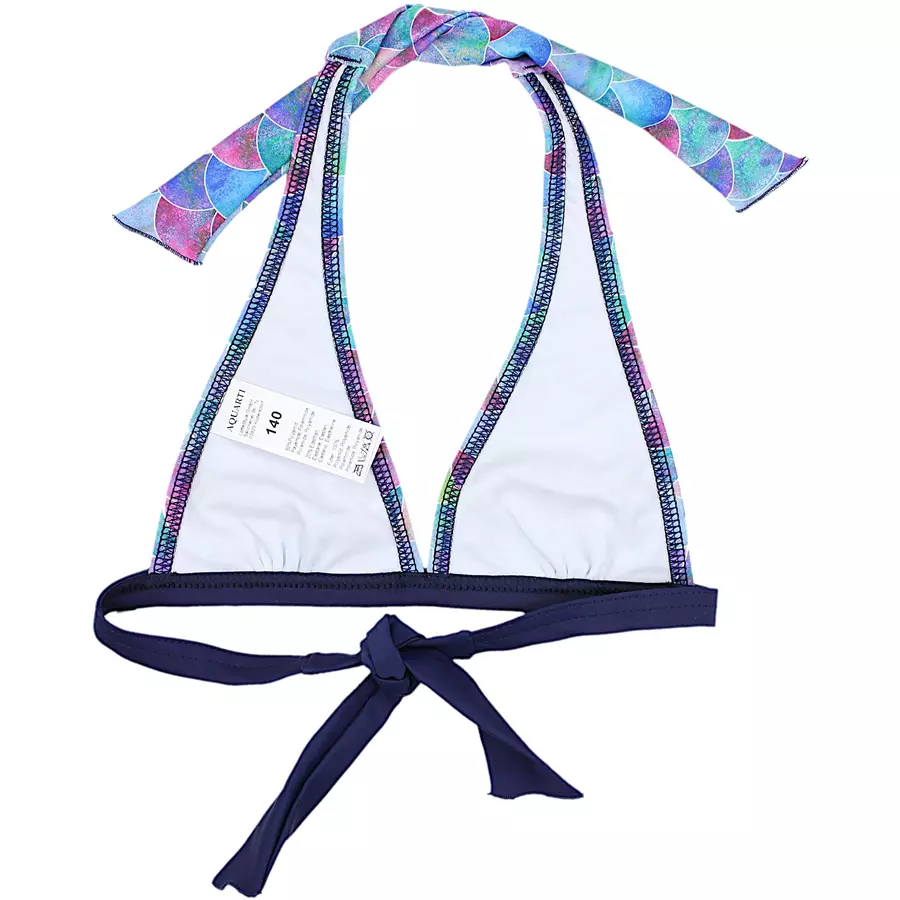 Aquarti Mädchen Bikini Set Zweiteilig Bikinislip Bustier dunkelblau