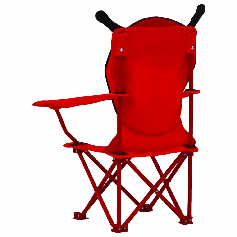 Chaises de jardin pour enfants 2 pcs rouge tissu