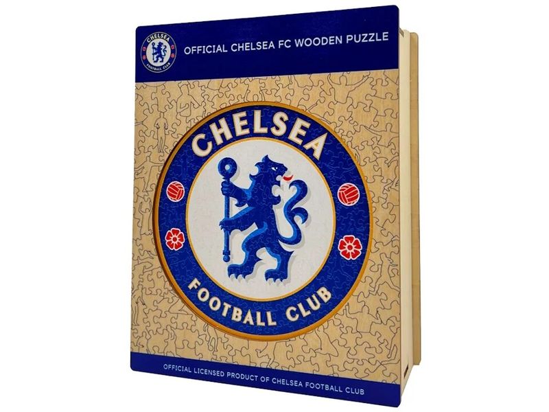 Iconic Puzzle Chelsea FC Logo Offiziell lizenziertes Holzpuzzle, Grösse M
